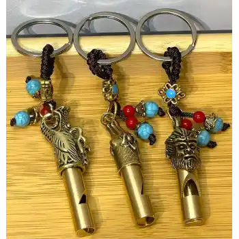 Metal Figürlü Düdük Anahtarlık