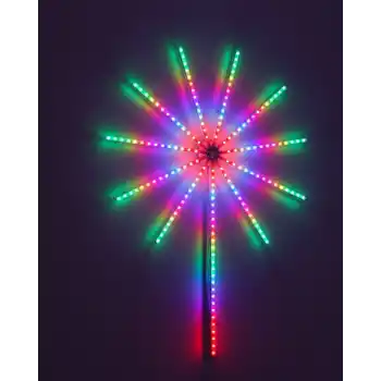 Modüler RGB LED Duvar Işığı Havai Fişek Efektli Uzaktan Kumandalı