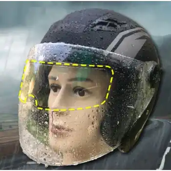 MOTOSIKLET  KASKI İÇIN YAĞMUR KAYDIRICI