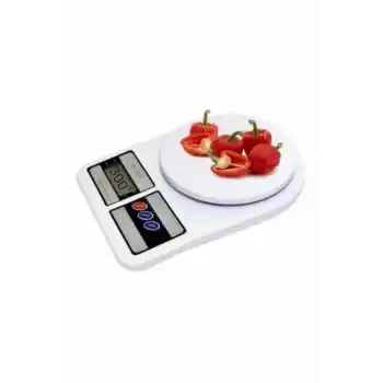 Mutfak Tartısı Dijital Göstergeli Hassas Tartı 10 Kg Kapasiteli