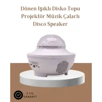 Müzik Ritimli Işık Değişimi & Dönen Dalga Efekti – Galaxy Projektör