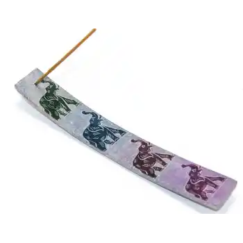 Obsidian Taşı Fil Tasarımlı Kayık Tütsülük