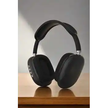 P9 Plus Kulaklık Siyah Bluetooth Bağlantılı Kulak Üstü Kablosuz ANC Özelliği