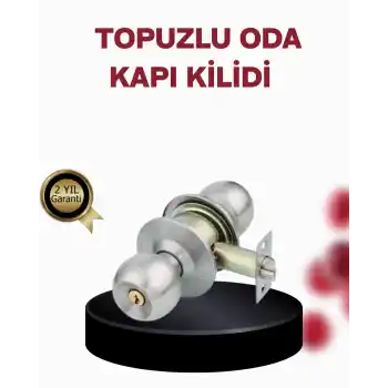 Paslanmaz Çelik Dayanıklı Topuzlu Kapı Kilidi
