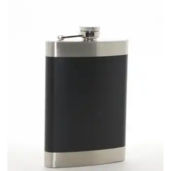 Paslanmaz Çelik Tekli 9 Oz Matara Siyah Renk