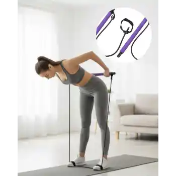 Pilates Bar Direnç Aleti Duruş Geliştirici ve Kas Güçlendirici