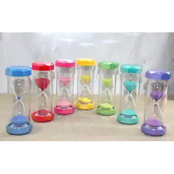 Plastik Çerçeveli Renkli 30 Dk Kum Saati