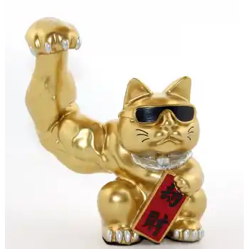 Polyester Şanslı Kedi Figürü Model 3