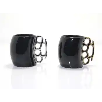 Porselen Muşta Tasarımlı Kupa Bardak