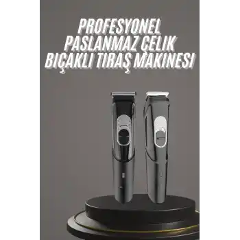 Pro Şarjlı Saç Sakal Tıraş Makinesi Ense Kesme Makinesi Lazer Öncesi Kısaltma