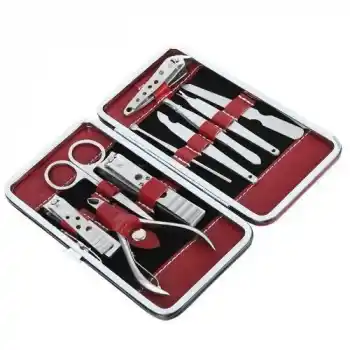 Profesyonel Çelik Manikür Pedikür Seti 10 Parça