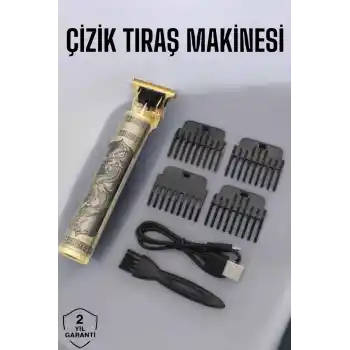 Profesyonel Şarjlı Saç ve Sakal Şekillendirici Çizik Tıraş Makinesi