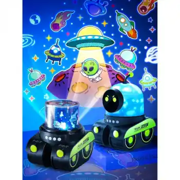 Robot Tasarımlı Projektör Gece Lambası