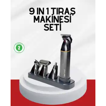 Şarjlı 9’u 1 Arada Çok Amaçlı Erkek Bakım Seti Yıkanabilir Başlıklar
