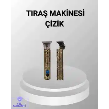 Şarjlı Kablosuz Tıraş Makinesi – 1800 mAh Batarya, Uzun Pil Ömrü, Profesyonel Sessiz Motor