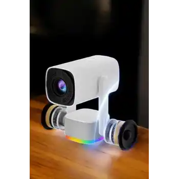 Şarjlı Projeksiyon Oyun Sinema Projektörü 4K HD Görüntü Kaliteli