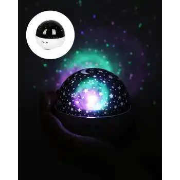 Sesle Tepki Veren Yıldız Projektör Oda Lambası