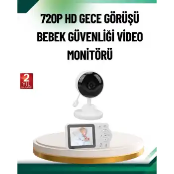 Sesli ve Görüntülü Bebek Kamerası Sıcaklık Takipli