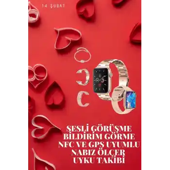 Sevgiliye Özel Yeni Nesil Akıllı Saat Çiftlere Özel Kampanya Çift Saatleri