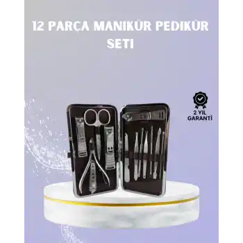 Seyahat İçin Taşınabilir Deri Çantalı Bakım Seti