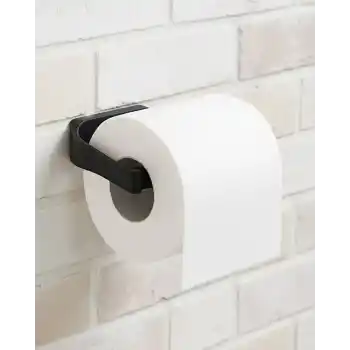 Siyah Tuvalet Kağıdı Tutucu Mat Kaplama Banyo Peçetelik