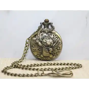 Stitch Tasarımlı Köstekli Saat