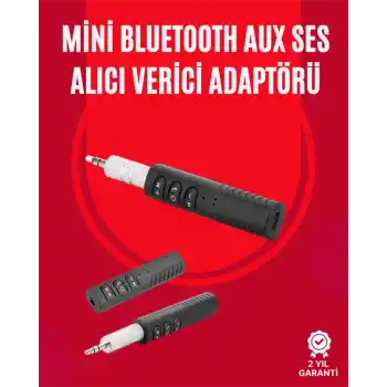 Taşınabilir Bluetooth Ses Alıcısı | 30 Dk Şarj, 4 Saat Kullanım, Geri Klipsli