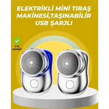 Taşınabilir, cep boyunda, şarjlı elektrikli tıraş makinesi