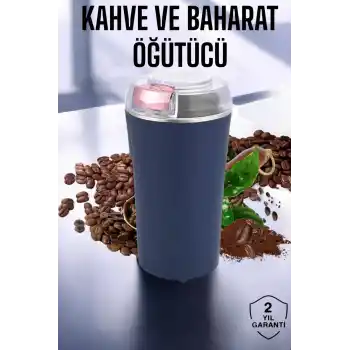 Taşınabilir Kahve & Baharat Öğütücü, Kolay Temizlenebilir ve Uzun Ömürlü Paslanmaz Çelik