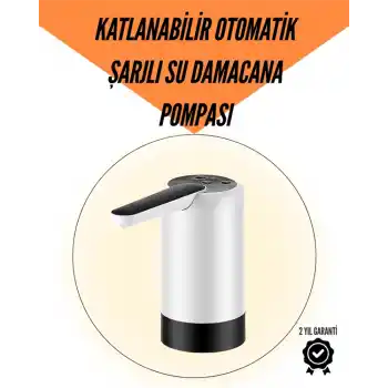 Taşınabilir Şarjlı Daana Su Pompası Hijyenik Tasarım