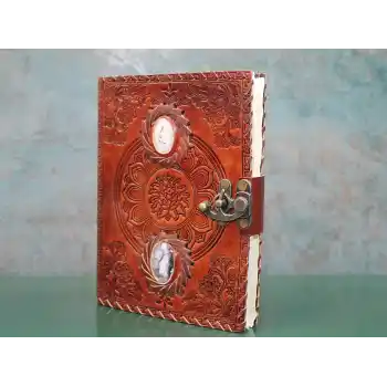 Taşlı Deri Defter Model 2