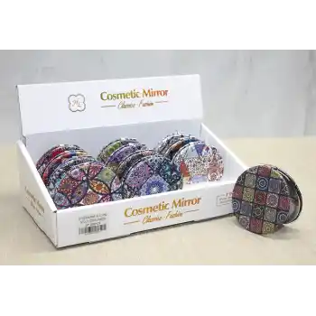 Taşlı El Aynası Yuvarlak İnce Model 1