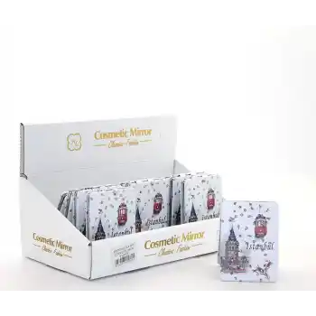 Taşlı İstanbul Tasarımı El Aynası İnce Model 9