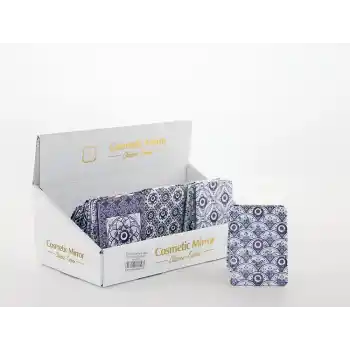 Taşlı Nazar Boncuklu Dikdörtgen El Aynası İnce