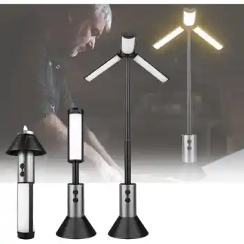 Teleskopik Şarj Edilebilir Çadır Kamp Işığı