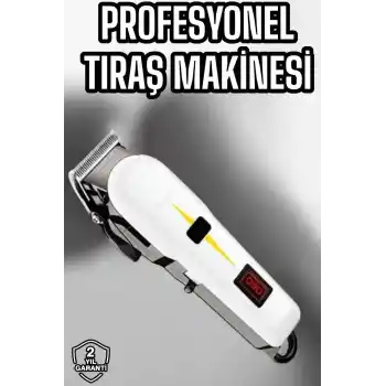 Tıraş Makinesi Profesyonel Saç Ve Sakal Kesme Milim Ayarlı Dijital Göstergeli