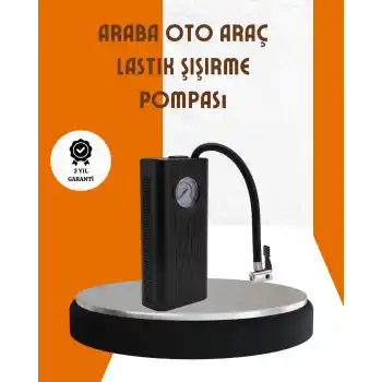 Type-C Şarjlı Güçlü Elektrikli Kompresör Motosiklet Oto Bisiklet İçin