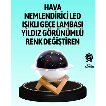 USB ile çalışan projektörlü aromaterapi nemlendirici masaüstü kullanım için uygun