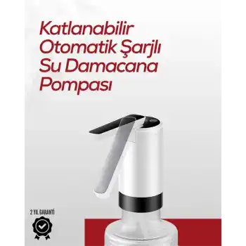 Uzun Şarj Süreli Su Pompası | Tek Tuşla Başlat/Durdur | Cam Daana Uyumlu | Enerji Tasarruflu 4W Güç