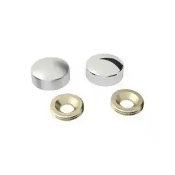 Vida Kapama Kapağı 20 Mm, Krom - 10 Adet