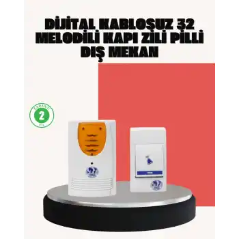 Wireless Kapı Zili Pratik ve Zahmetsiz Günlük Kullanım