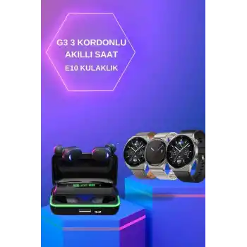 Yeni Nesil Akıllı Saat Ve Bluetooth Kulaklık Titreşim Bildirimleri Uyku Takibi