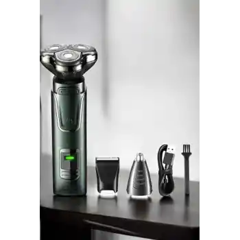 Yüksek Performanslı 3 Başlıklı Profesyonel Tıraş Makinesi