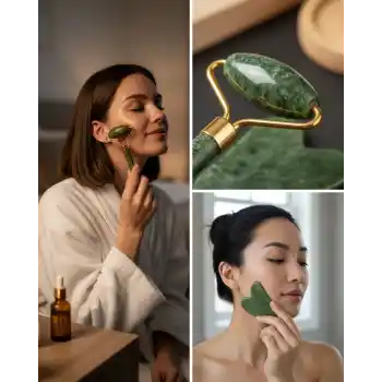 Yüz Masaj Aleti Roller ve Gua Sha 2li Set