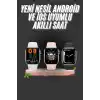 1.83 İnç Akıllı Saat Android ve İOS Uyumlu Çağrı Cevaplayabilen Adımsayar GPS Takibi