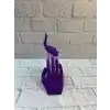 3D El Formlu İnsan Figürü Mor Özgün Sanat Biblosu 12x18 cm