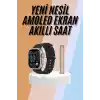 49mm Akıllı Saat Amoled Ekranlı Kadın Erkek Kol Saati Plastik Kordon