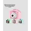 8MP Mini Çocuk Fotoğraf Makinesi – Pembe Ses Kaydı Özellikli
