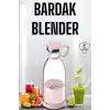 Bardak Blender Smoothie Meyve Sıkacağı Şarjlı Cam Taşınabilir