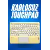 Bluetooth Touchpad Klavye Ultra İnce Taşınabilir Q Klavye